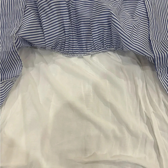 Blue and White Striped Maxi Dress Size 10 NWT Gianni Bini - Picture 9 of 15